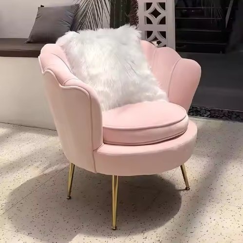 2024 nordic living room flower shape single seat velvet sofa lounge chairs 2024 nordic living room flower shape single seat velvet sofa lounge chairs